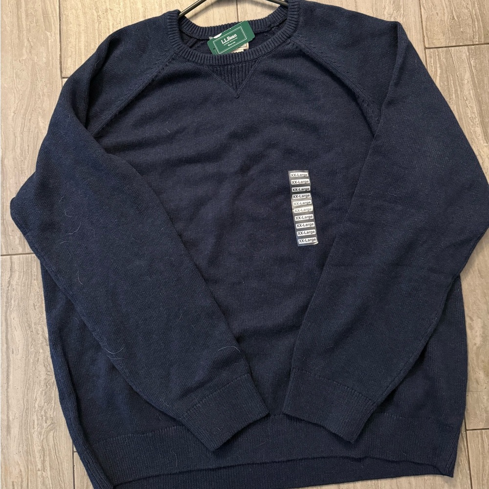 L.L. Bean Navy Sweater BNWT XXL
